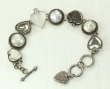 Echo of the Dreamer Black Drusy Heart Post Dangles