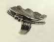 Ridged Long Black Drusy Ring