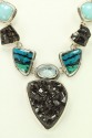 Echo of the Dreamer Black Garnet Statement Collar