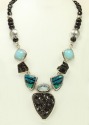 Echo of the Dreamer Black Garnet Statement Collar