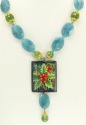 Holiday Holly Necklace--COORDINATING EARRINGS AVAILABLE