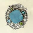 Blue Drusy Gemstone Ring