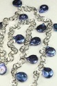 Iridescent Blue Fresh Water Pearl Necklace