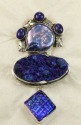 Iridescent Blue Fresh Water Pearl Necklace