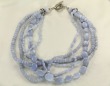 Blue Lace Agate & Chalcedony Necklace