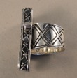 Mars & Valentine Tile Shard Ring Size 9