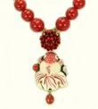 Carved Bone Fish Necklace
