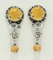 Bone Fish Clip Dangle Earrings---MATCHING BRACELET