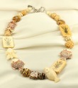 Scrimshaw Bone Fish Necklace--ADJUSTABLE LENGTH
