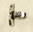 Hand Carved Bone Octopus Ring--MATCHING PIN-PENDANT