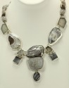 Botswana Agate Fish Necklace