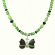 Preserved Butterfly Wing Necklace & Earrings