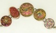 Czech Glass Button Bracelet