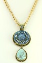 Czech Glass Button Necklace