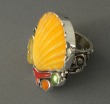 Echo of the Dreamer Calypso Ring with Shell  Size 7.5
