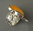 Echo of the Dreamer Calypso Ring with Shell  Size 7.5