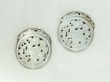 Amy Kahn Russell Hand Carved White Mother of Pearl Post Earrings