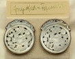 Amy Kahn Russell Hand Carved White Mother of Pearl Post Earrings