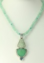 Hand Carved Jade with Chrysoprase