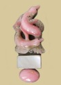 Amy Kahn Russell Carved Pink Opal Pin-Pendant
