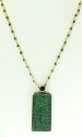 Hand Carved Quartz Long Pendant Necklace