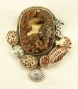 Carved Seahorse Pin-Pendant