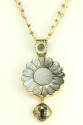 Mother of Pearl & Chalcopyrite Necklace