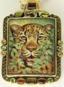 Cheetah in Camouflage Statement Necklace