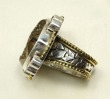 Chocolate Drusy Ring with Gemstones