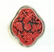 Carved Cinnabar Ring