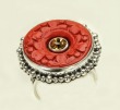 Mars & Valentine Hand Carved Cinnabar Ring
