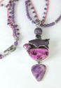 Amethyst & Cobalto Calcite  Necklace