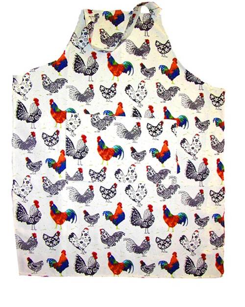 Rooster Cotton Apron