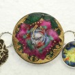 Czech Glass Button Bracelet with Lapis