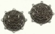 Echo of the Dreamer Vintage Silver Czech Glass Large Clip Earrings