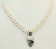 Echo of the Dreamer Dainty Shell Pendant Necklace with Gemstone Cluster