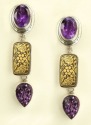 Amy Kahn Russell Hand Painted Snake Charmer with Koftgari & Amethyst