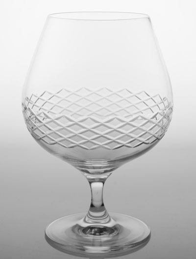 Rolf Etched Diamond Brandy Snifter 22.5 oz
