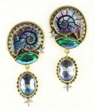 Dichroic Glass Nautilus Pendant Necklace
