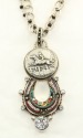 Vintage Micro-Mosaic Horseshoe with Dressage Emblem