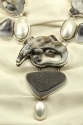 Exotic Drusy Crocodile Collar