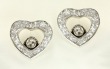 Silver Drusy Hearts Bracelet