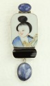 Dumortierite Clip Earrings