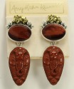 Elephant Post Dangle Earrings--MATCHING BRACELET