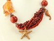 Amy Kahn Russell Coral & Enamel Fish Necklace