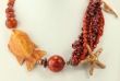 Amy Kahn Russell Coral & Enamel Fish Necklace