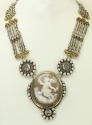 Mars & Valentine Victorian Era Cameo Statement Collar