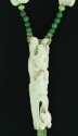 Hand Carved Natural Fallen Antler Long Statement Necklace  