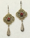 Two-Tone Filigree Earrings-- COORDINATING BRACELET AVAILABLE