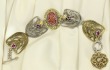 Two-Tone Filigree Earrings-- COORDINATING BRACELET AVAILABLE